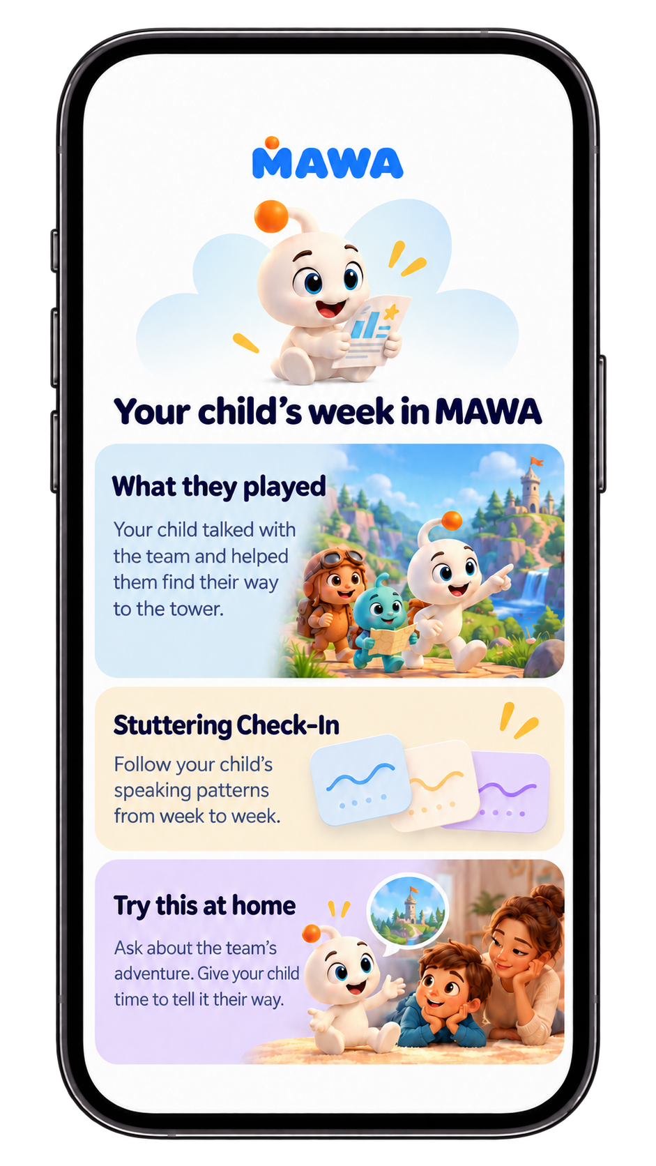 MAWA weekly parent report preview